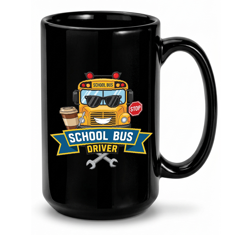 Smiling School Bus Driver Mug