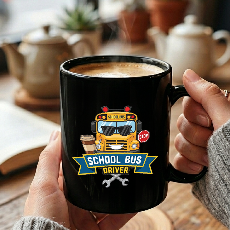 Smiling School Bus Driver Mug