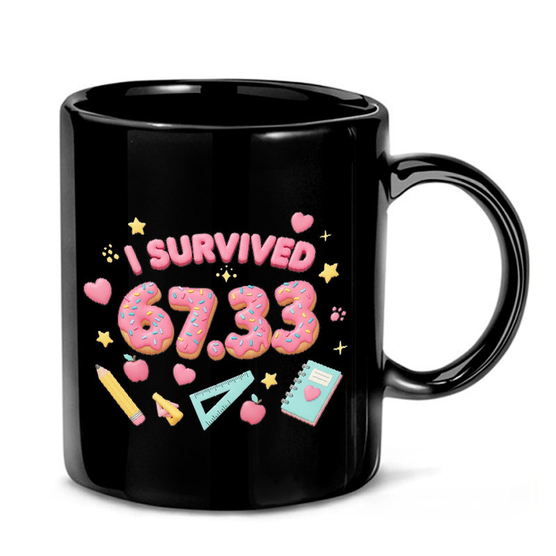School Survival Donut Numbers Mug