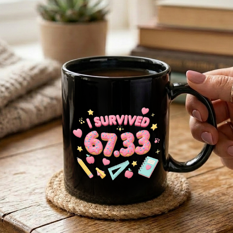 School Survival Donut Numbers Mug