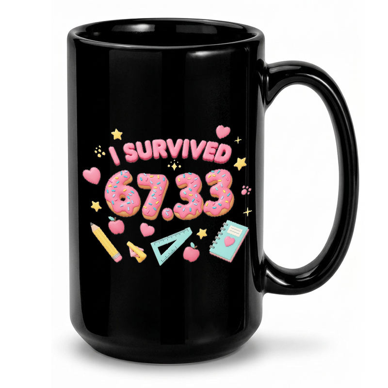 School Survival Donut Numbers Mug