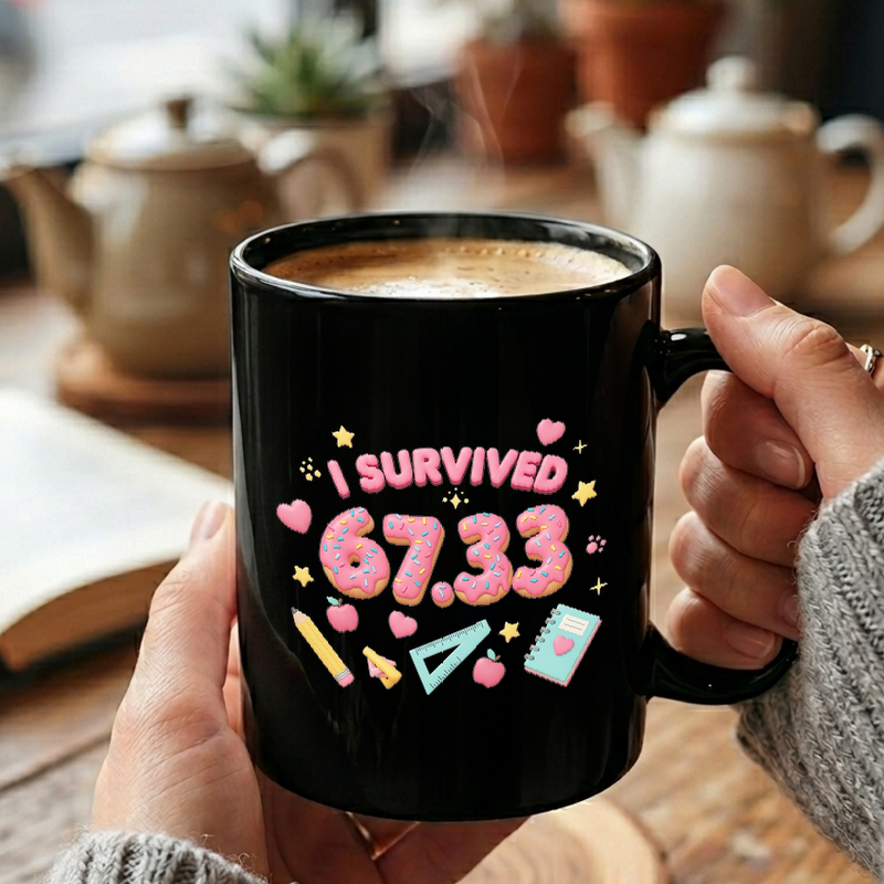 School Survival Donut Numbers Mug