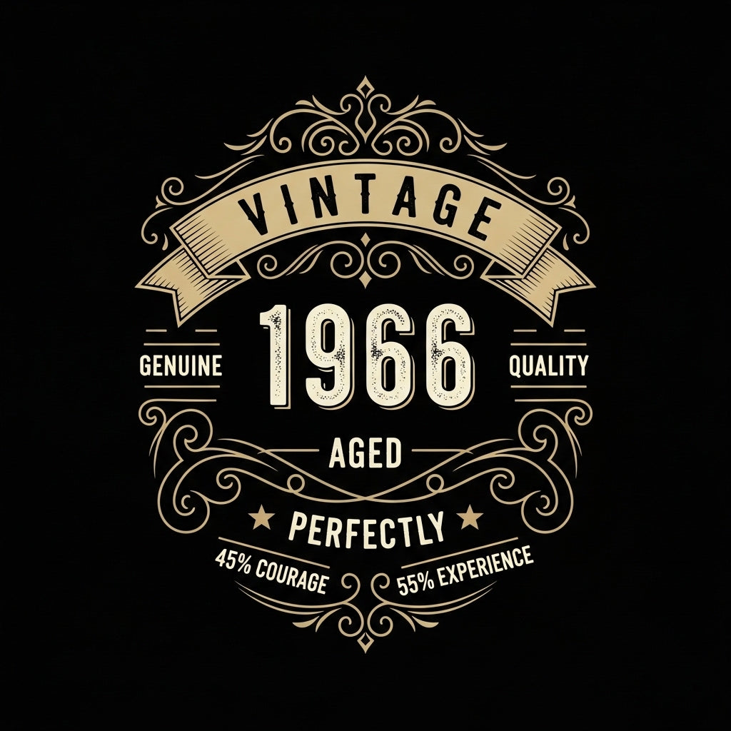 Vintage 1966 Badge Design Mug