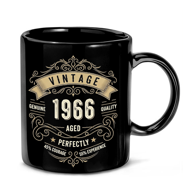 Vintage 1966 Badge Design Mug