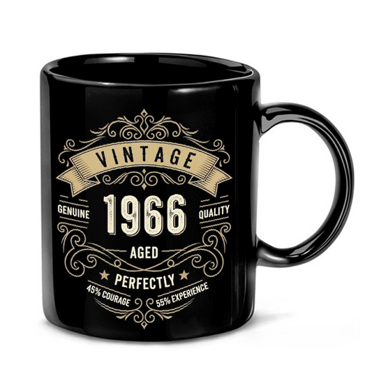 Vintage 1966 Badge Design Mug