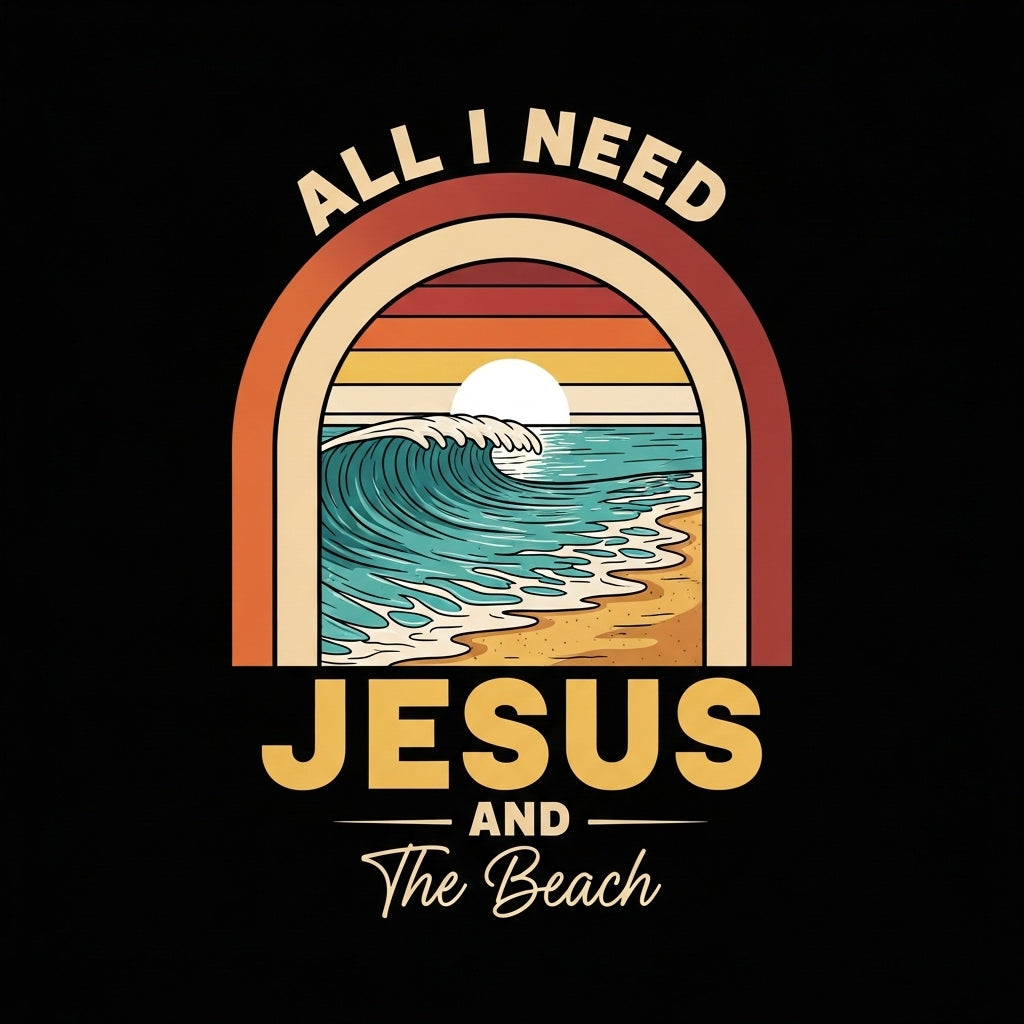 Beach Sunset Faith Design Mug