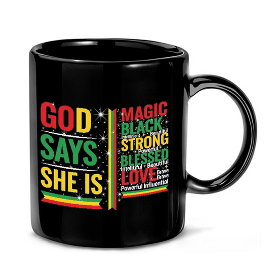 Empowered Woman Typography Mug