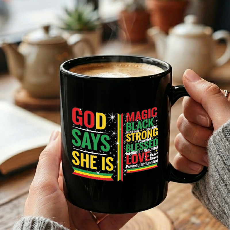 Empowered Woman Typography Mug