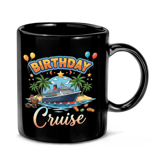 Birthday Cruise Ship Design Mug