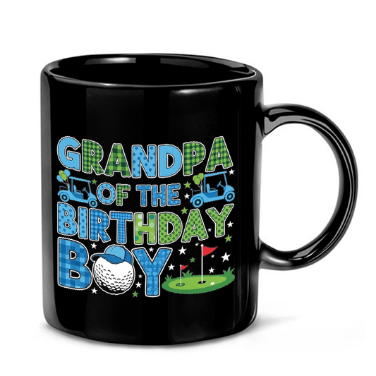 Birthday Golf Grandpa Design Mug