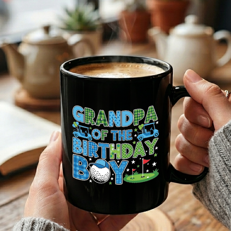 Birthday Golf Grandpa Design Mug