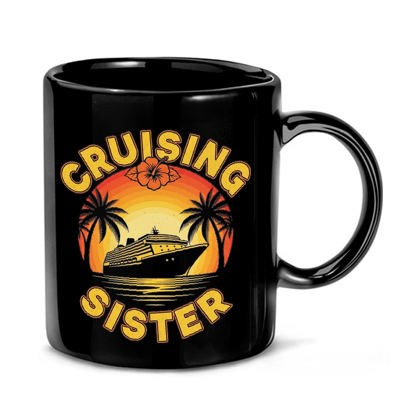 Retro Cruise Sister Sunset Mug