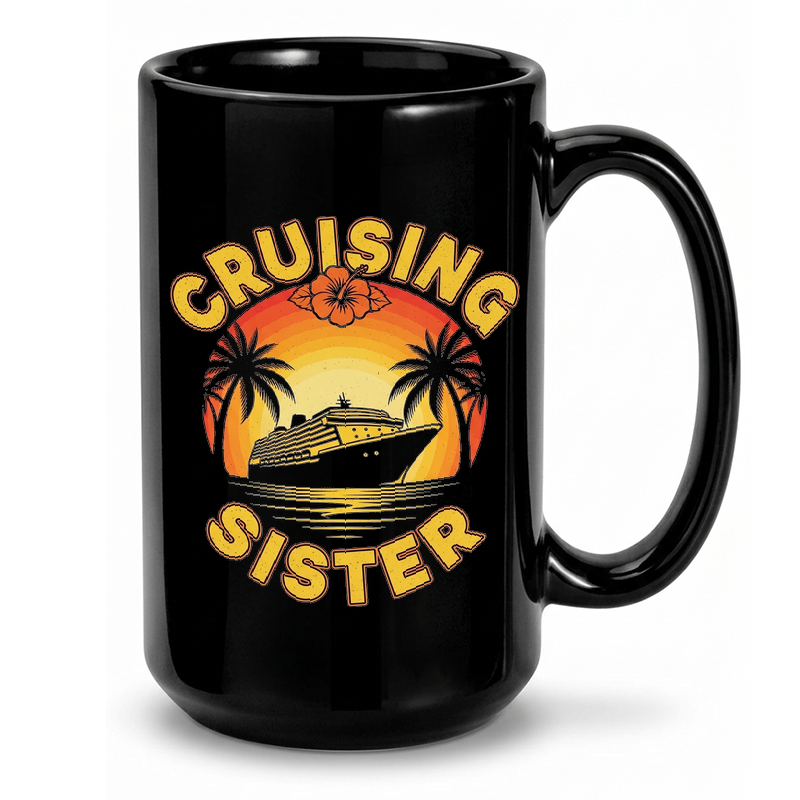 Retro Cruise Sister Sunset Mug