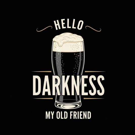 Hello Darkness Irish Beer T-Shirt | St. Patrick's Day Pub Style - Design