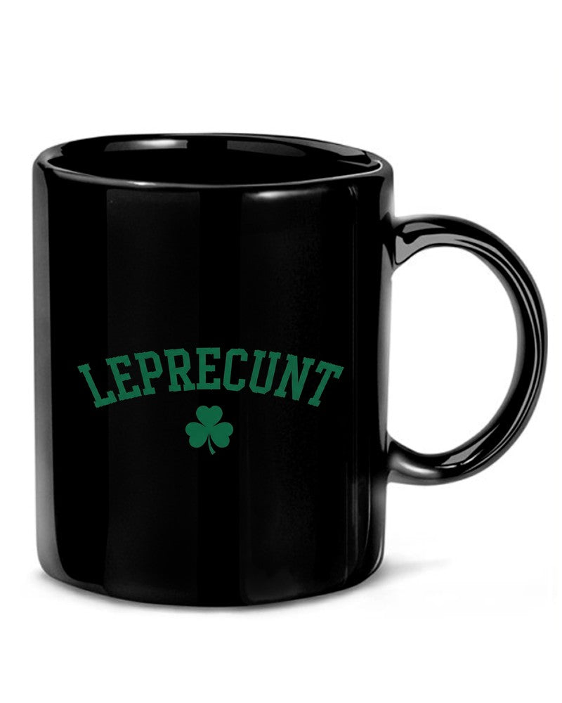 Leprecunt Funny St. Patrick's Day T-Shirt | Irish Shamrock Tee - Mockup