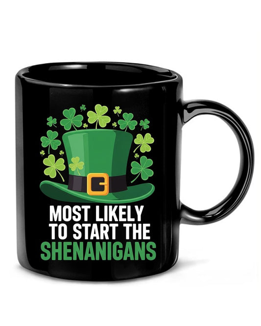 St. Patrick's Day Shenanigans Shamrock Tee | Leprechaun Hat - Mockup