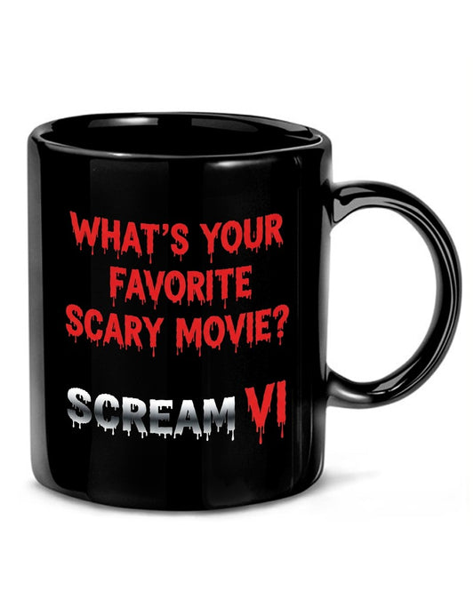 What's Your Favorite Scary Movie? Scream Tee - Mockup