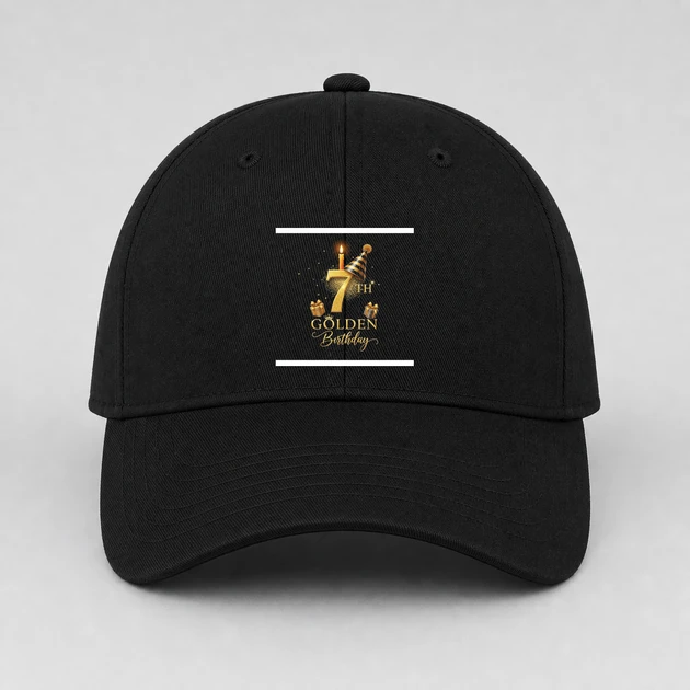 7 Years Old on black Hats